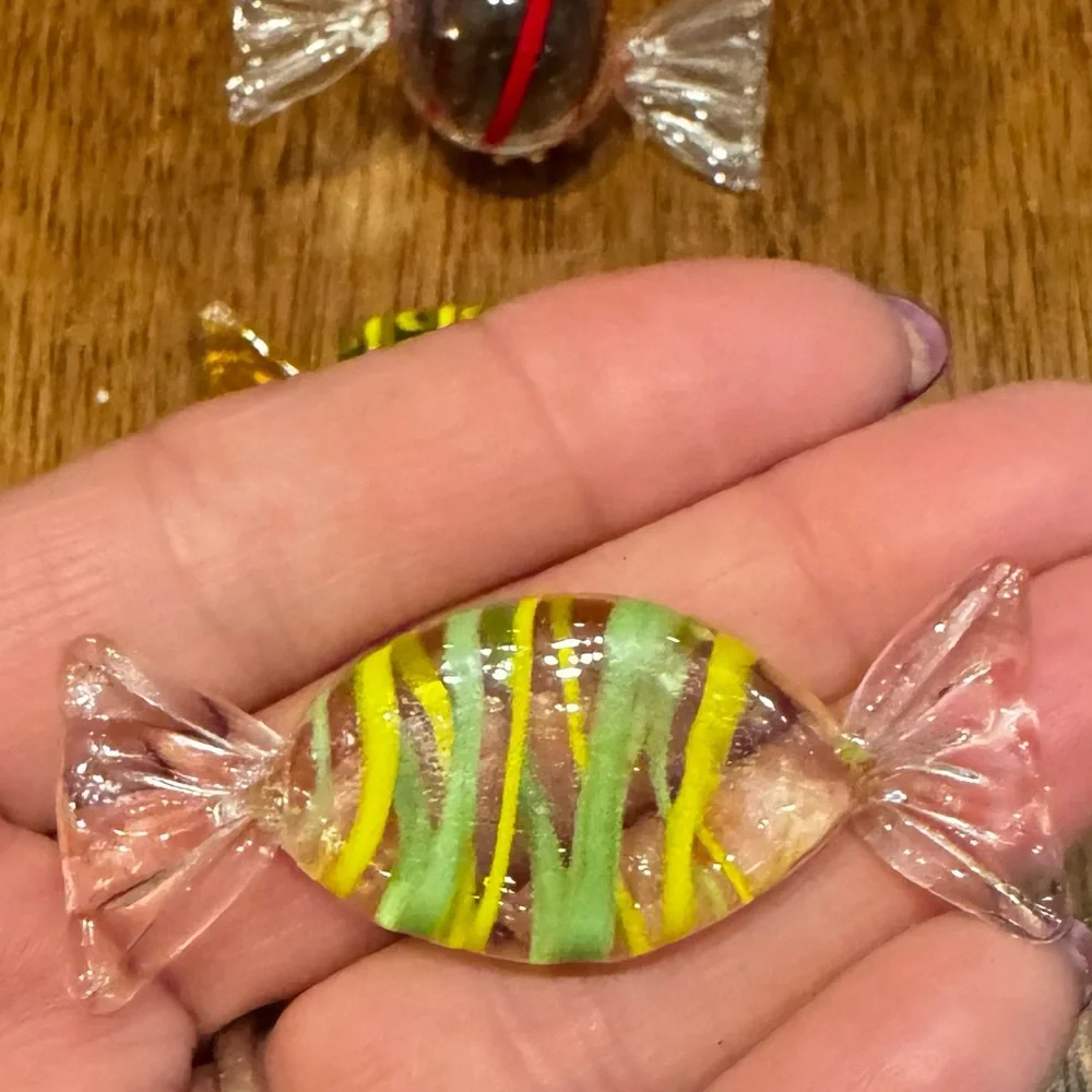 Colorful Vintage Glass Candy Decor